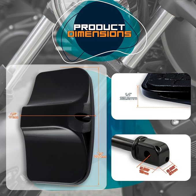 Rear Passenger Floorboard FootPeg Footboard Compatible with Kawasaki vulcan 500,800,700,750,88,900,1500,1600,1700,2000 (GlossBlack, Skull)