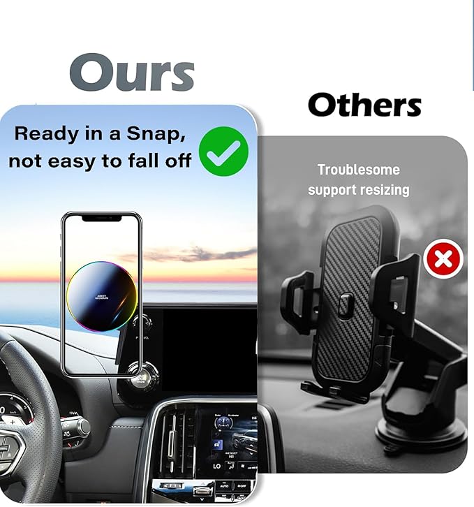 Car Phone Holder for 2022 2023 2024 2025 Lexus LX600 Accessories Apply to 12.3 Inch Touchscreen 15W Fast Wireless Charger Screen Fixed Clip HandsFree Cell Phone Mount 360° Rotation