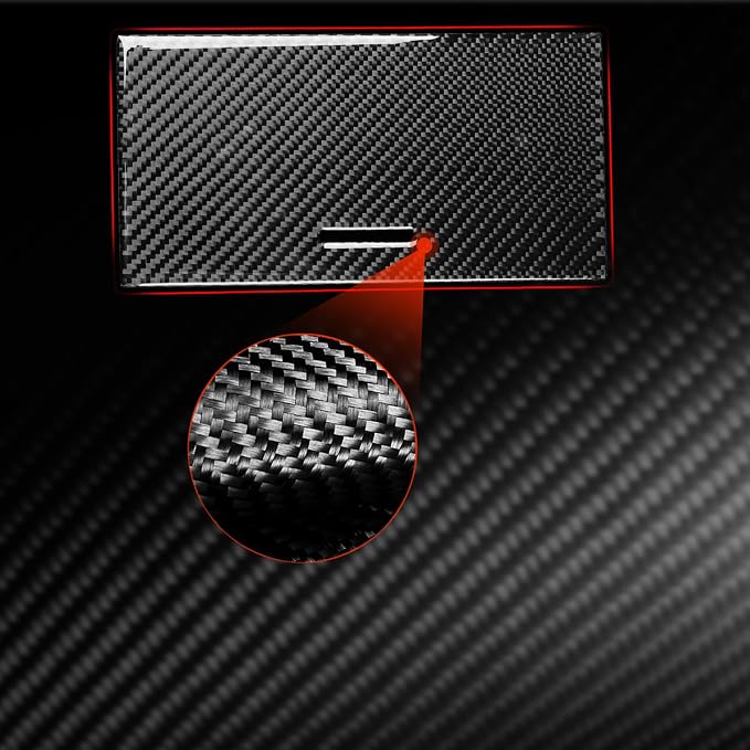 Black Soft Carbon Fiber car Interior Water Cup Panel 1/Piece Decorative Sticker Suitable for Acura TSX 09-14 Carbon Fiber car Interior