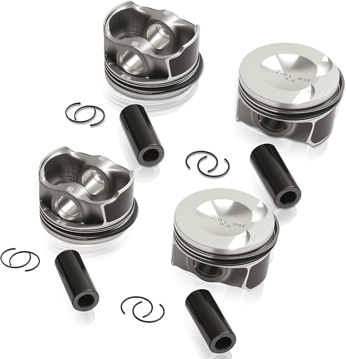 STD 4X Pistons Rings Set Piston Assembly Kit 82.51mm 23mm 06H107065DD Replacement for Audi A3 A4 A5 A6 Q3 Q5 TT VW Beetle CC EOS Golf Jetta Passat TIGUAN EA888 2.0T Engine