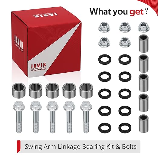 JAVIK Swing Arm Linkage Bearing Kit & Bolts for Honda TRX400EX TRX400X 1999-2014 O.E.M# 27-1048