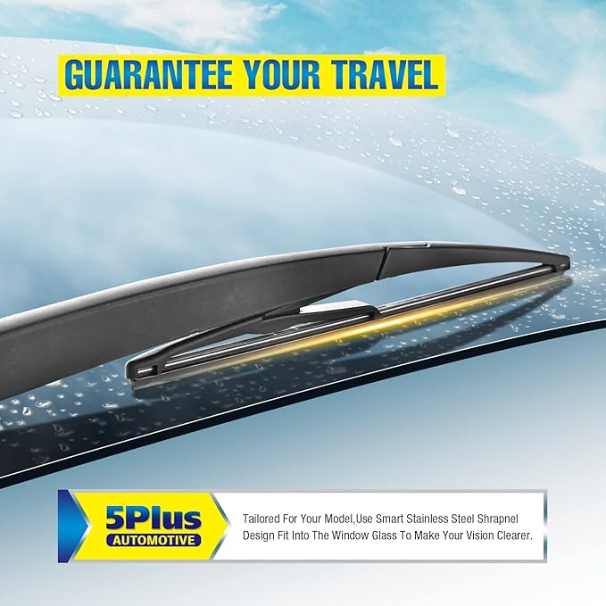 12" Rear Wiper Blade Replacement for Nissan Rogue 2021-2008 Juke 2017-2011 Kicks 2020-2013 Pathfinder 20-13 Qashqai 21-17 /Benz M GLE 19-06 GL GLS 21-07 GLK 15-10 BACK Windshield Wiper Blade (12-J)