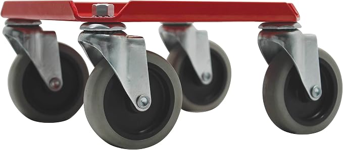 Extreme Max 5800.0228 V-Slides Snowmobile Dolly System - Steel, Red