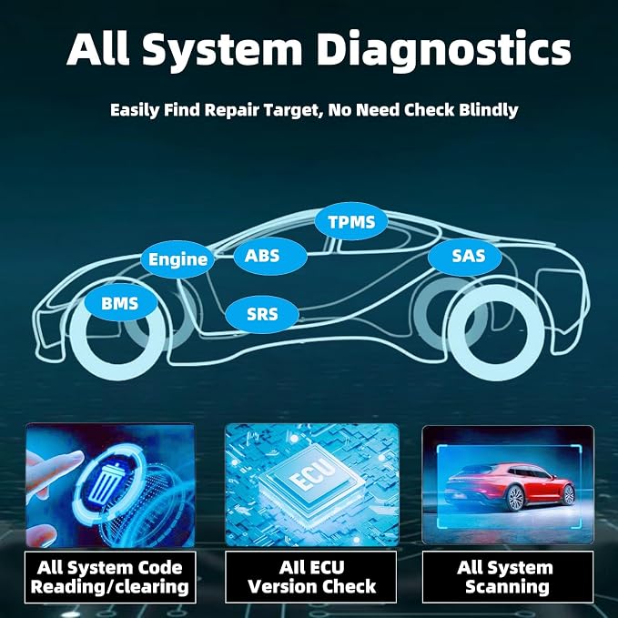 Autel MaxiAP AP2500 OBD2 Scanner Bluetooth Code Reader, Upgrade of AP200/AP200C/AP200H/AP200M, Better AP2500E, Auto Scanner Car Scan Tool, 5 DIY Servies, 45+ Car Brands, Compatible Android/iOS Phones