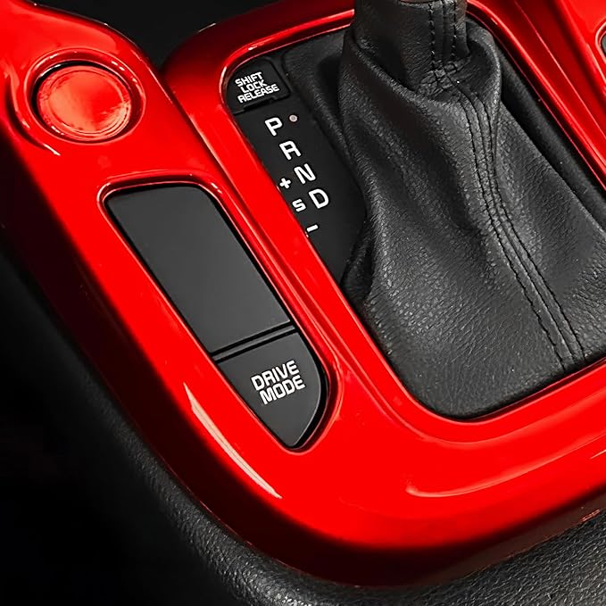 YOUTOOCAR Gear Shift Panel Cover Compatible with Kia Soul 2020-2026 Accessories (Red)