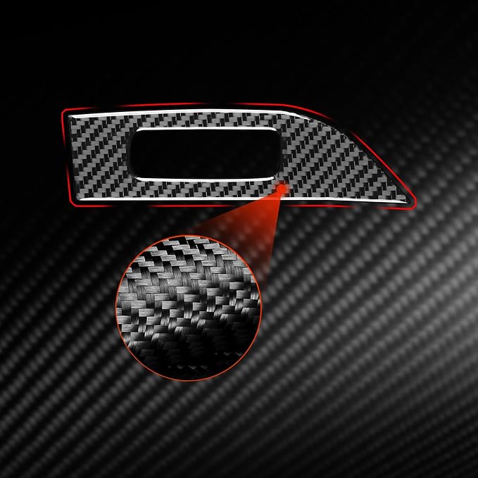 Soft Real Carbon Fiber Compatible with Nissan Altima 2013 2014 2015 2016 2017 2018 Interior Accessories Central Control Mileage Reset Button Frame Sticker