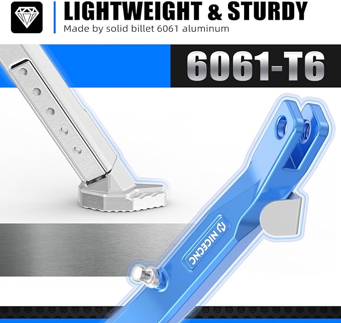 NICECNC Blue Kickstand Kick Stand Adjustable Sidestand Compatible with Suzuki DRZ400/DRZ400E/DRZ400S/DRZ400SM 2000-2020 2021 2022 2023 2024 See Fitment (Accessories not Included)
