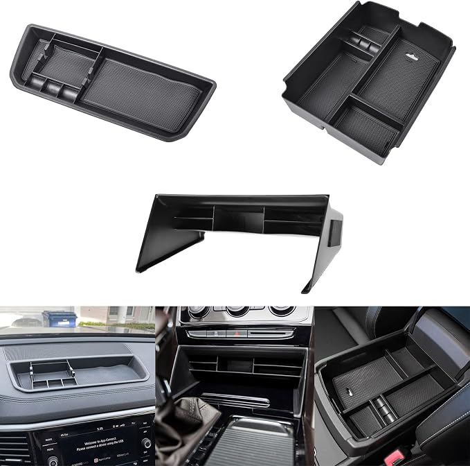 EDBETOS Center Console and Dashboard Storage Box Organizer Compatible with Atlas Accessories Cross Sport 2018-2022 2023