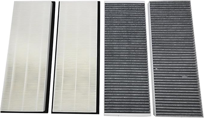 Carbon Air Filter Kit Compatible with Tesla Model Y 2020-2024 2025 2026 Juniper Replaces Carbin Air Conditional Replacement with External Intake Activated Carbon