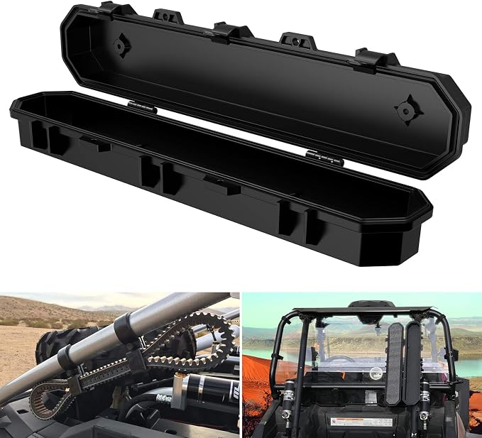 UTV Case for Belts, A & UTV PRO UTV Tool Kit Storage Box Rear Roll Cage Organizer Accessories for Polaris RZR