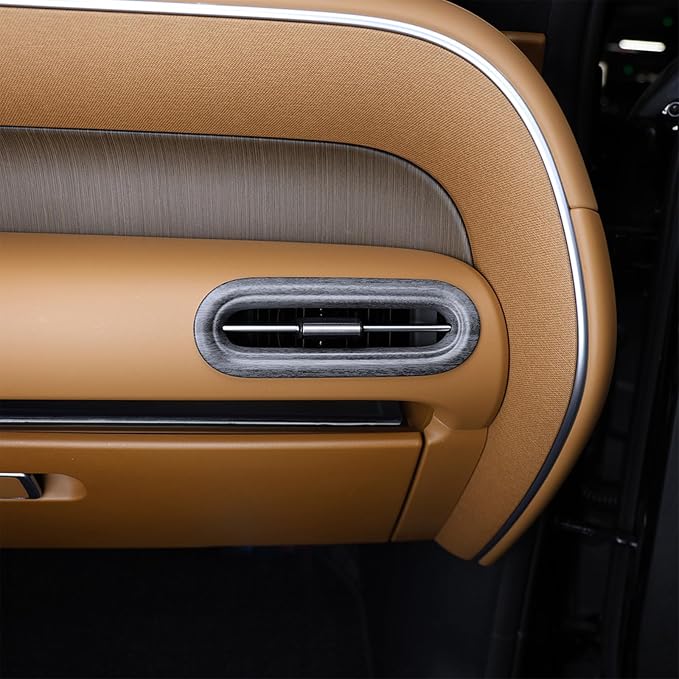 Compatible with Hyundai Palisade 2026 Accessories 2pcs ABS Car Interi or Upper Air Vent Outlet Cover Trim (Wood Grain)