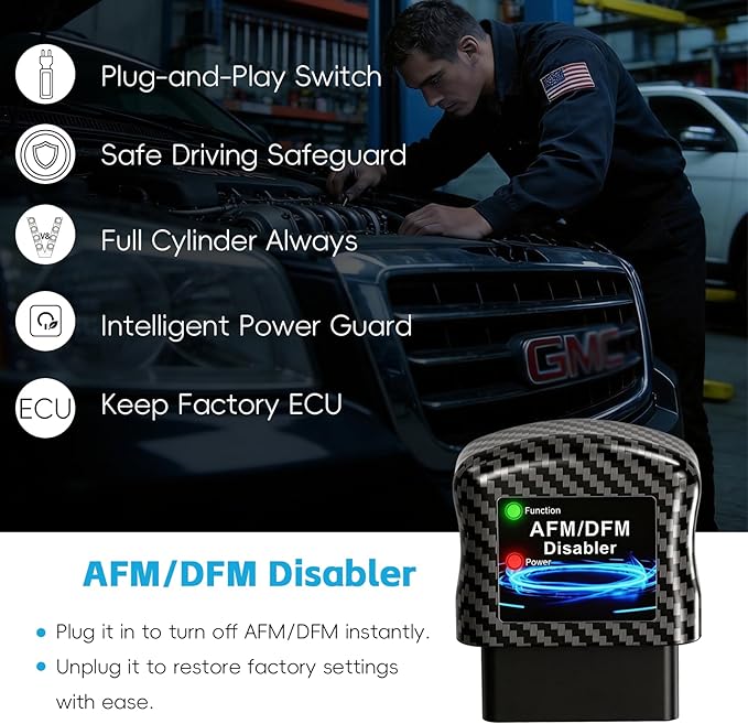 AFM DFM DOD Disabler American Design, Compatible with GM V6 V8 4.3L 5.3L 6.0L 6.2L, Fit Chevy Silverado GMC Sierra Yukon Cadillac Escalade, Automotive Fuel Injection Electronic Control Units