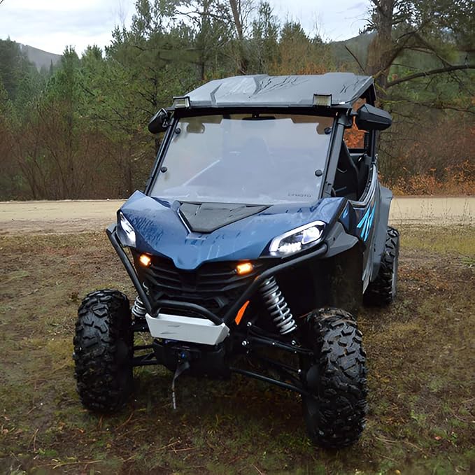 DREAMIZER UTV Turn Signal Kit with Horn,Pre-Wired, Plug and Play ATV SXS Blinker with Rocker Switch, Hazard Light, Universal Street Legal Turn Signals Compatible with Polaris Can-Am and more