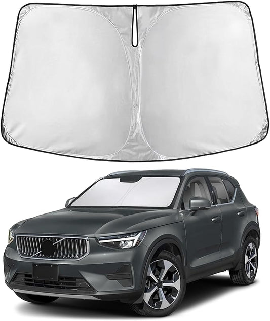 EcoNour Windshield Sunshade Compatible for Volvo XC40 2019-2024 2025 2026, Sun Visor for Front Windshield & Window Sun Shade Cover, UV Heat Blocker & Protector, Car Accessories