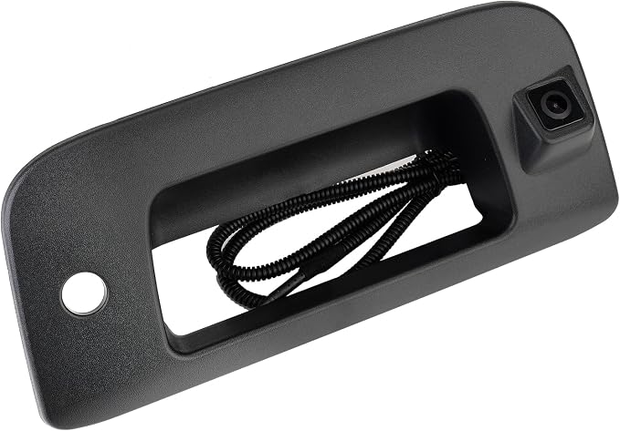 Tailgate Handle Backup Camera Compatible with 2007-2013 Chevrolet Silverado/GMC Sierra 1500 2500 HD Pickup Reversing Backing Camera Handle Tailgate Lock RCA Connector Replaces # 22755304