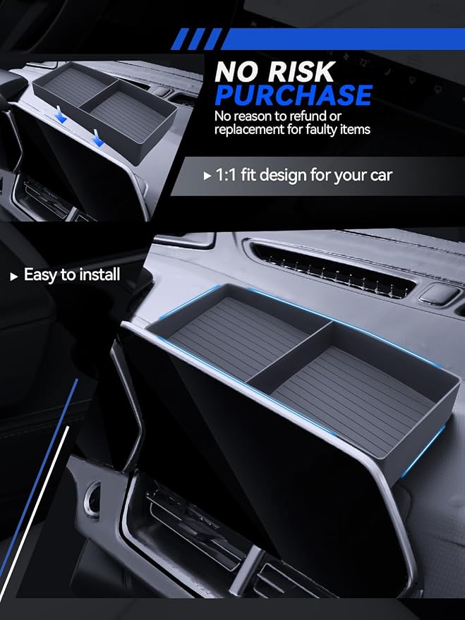 for Traverse Dashboard Console Organizer 2024 2025 2026 Chevy Traverse(LS/LT/Z71/High Country/RS) Accessories Behind Screen Organizer Storage Box Console Dash Tray
