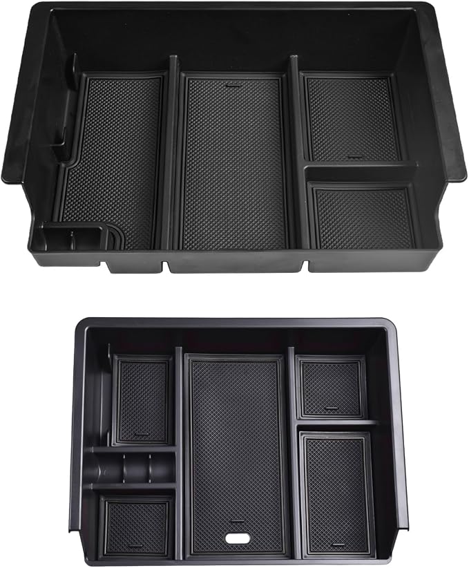 Full Coverage Center Console Organizer Compatible with 2014-2018 GMC Sierra 1500 /Chevy Silverado 1500 Accessories 2015-2020 Yukon XL/Tahoe Suburban
