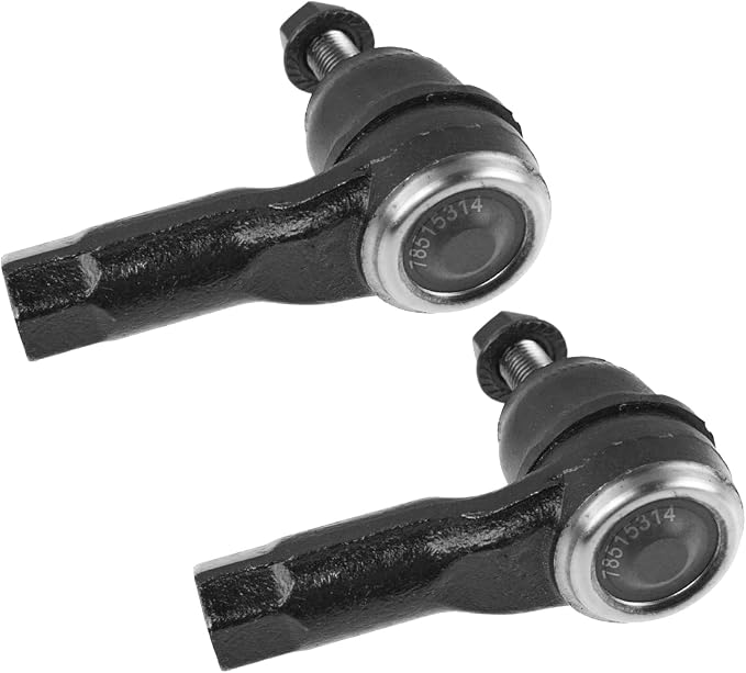TRQ Outer Driver and Passenger Side Tie Rod Set 2 Piece Compatible with 2007-2019 Mitsubishi Outlander 2011-2019 Mitsubishi Outlander Sport 2019 PHEV