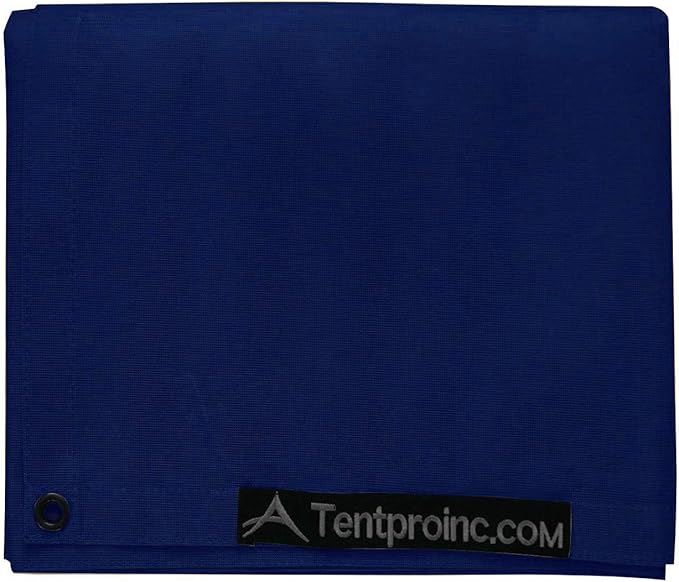 Tentproinc RV Awning Side Sun Shade Screen 9'X7' Mesh Sunshade for Motorhome Camping Trailer Awning Sunscreen Screenshade Block UV Glare Sunblocker - 3 Year Warranty (Navy Blue)