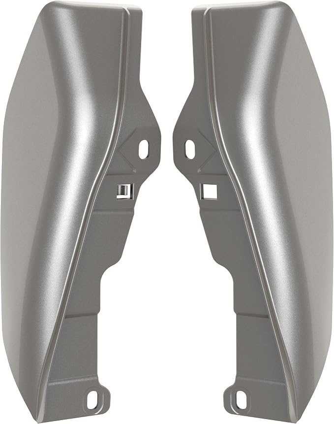 Color - Matched Mid Frame Air Deflectors Heat Shield, Perfectly Fit for Harley Touring Models 2009-2026 Pewter Pearl