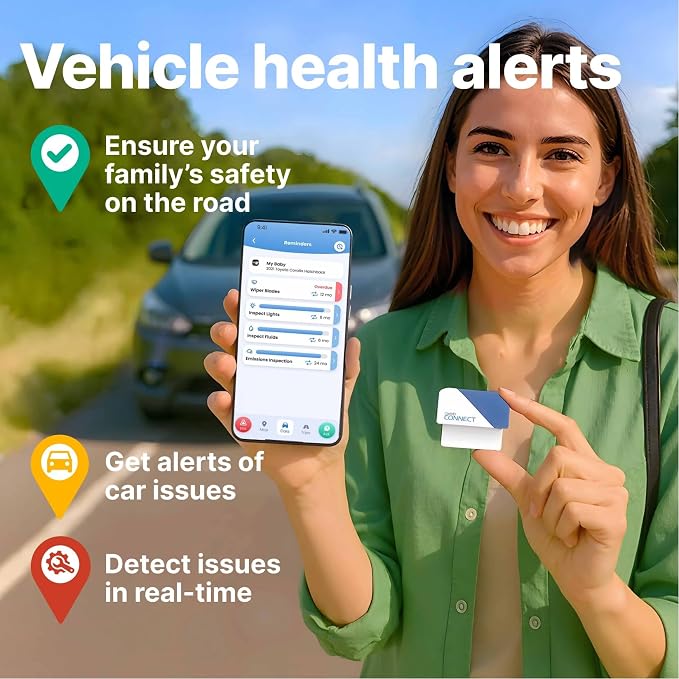 CarMD Connect All-in-One Vehicle Health Monitoring, Location Sharing and A.I. Auto Mechanic