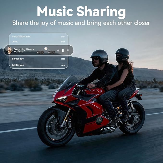 XGP X10 10 Riders Group Mesh Motorcycle Intercom, 3000m Motorcycle Bluetooth Headset V5.3 with Audio Multitasking/Music Sharing, Helmet Communication Systems for ATV/Snowmobile/Ski,1 Pack