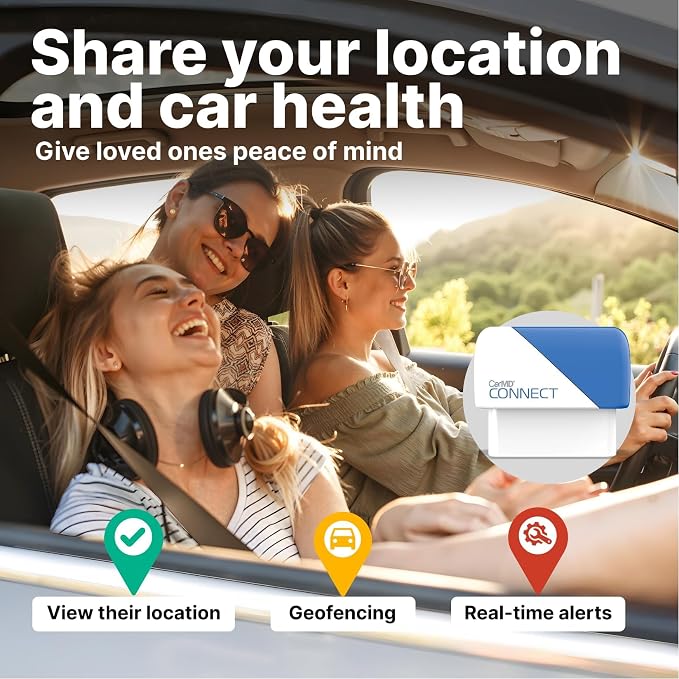 CarMD Connect All-in-One Vehicle Health Monitoring, Location Sharing and A.I. Auto Mechanic