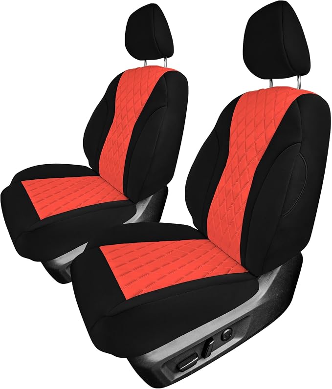 FH Group Custom-Fit Car Seat Covers Specifically Made for 2021-2026 Nissan Rogue, Front Set Red Ultraflex Neoprene Waterproof Automotive Seat Cover