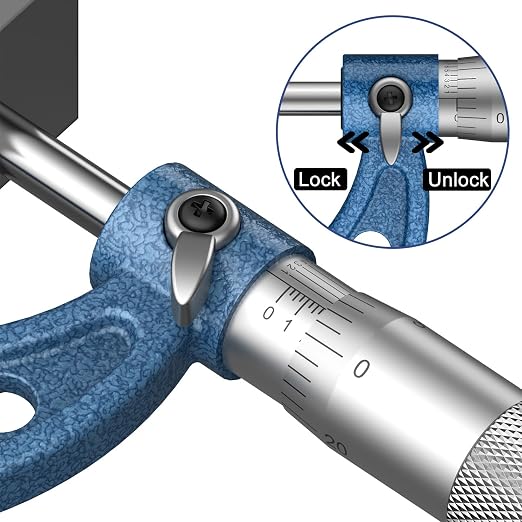HDLNKAK Outside Micrometer Set, 0-3" Machinist Micrometer, 3 Pcs Machinist Tool Set, 0.0001" Graduation Micrometer Set, Alloy Precision Micrometer, Micrometer Standard Set with Case