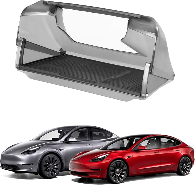 AUTOR Hideable Tesla Under Screen Storage for Model Y (2019-2024) Model 3 (2016-2023) Center Console Organizer Tray Model Y /3 Accessories