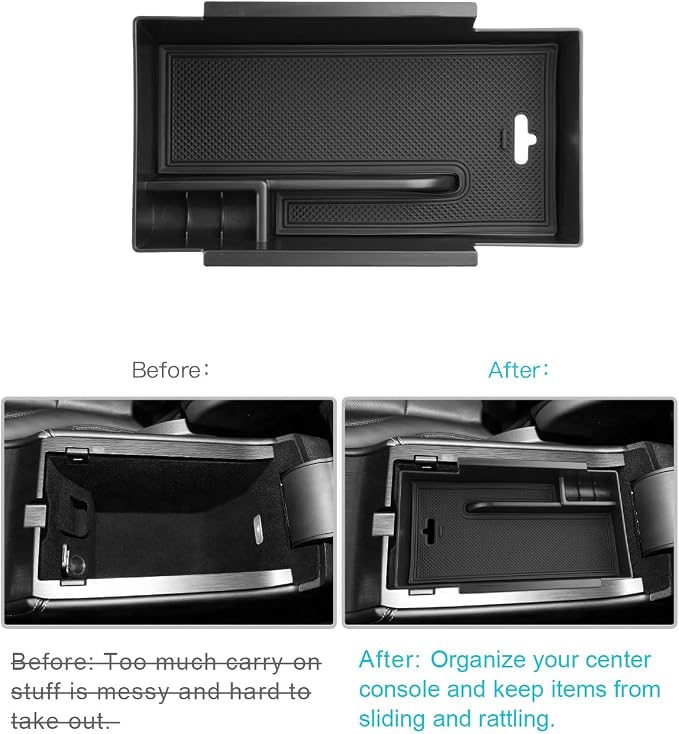 CDEFG for 2026 Lincoln Corsair Center Console Organizer for 2023-2025 2026 Lincoln Corsair Accessories Middle Console Organizer Armrest Storage Box