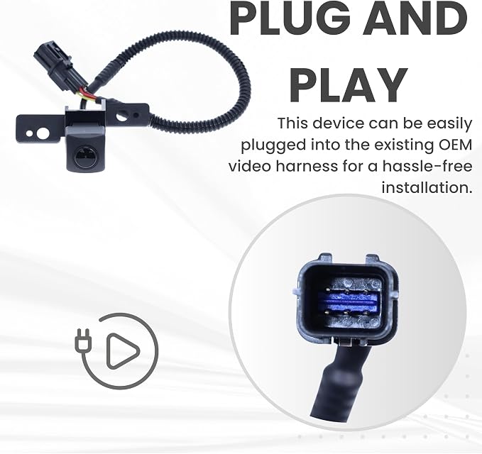 Backup Camera Replaces for 2014-2015 Hyundai Tucson w/o Navigation System OE Part # 95790-2S511