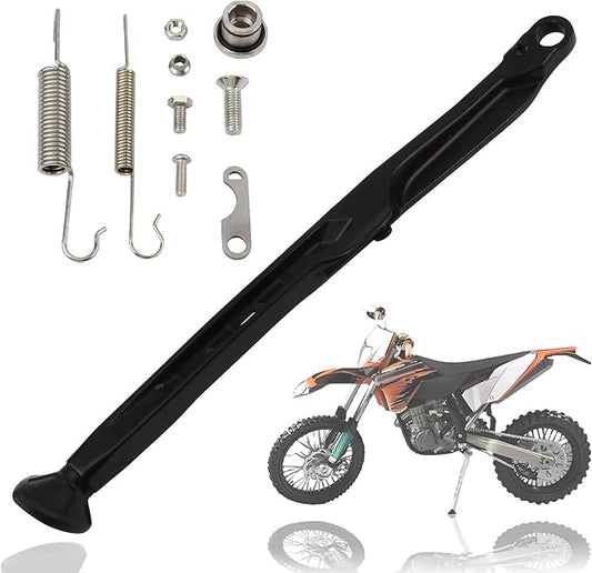 Dirt Bike Parking Side Stand Kickstand Kit,Motorcycle Kickstand Side Stand Springs Support Stand For EXC EXCF XCW XCF-W XC XCF 125 150 250 300 350 450 2023 2024(Black)