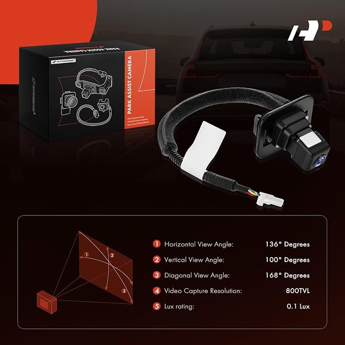 A-Premium Rear View Backup Camera Compatible with Nissan | Parking Camera for 2008 2009 2010 Pathfinder - Replace# 28442ZS00A