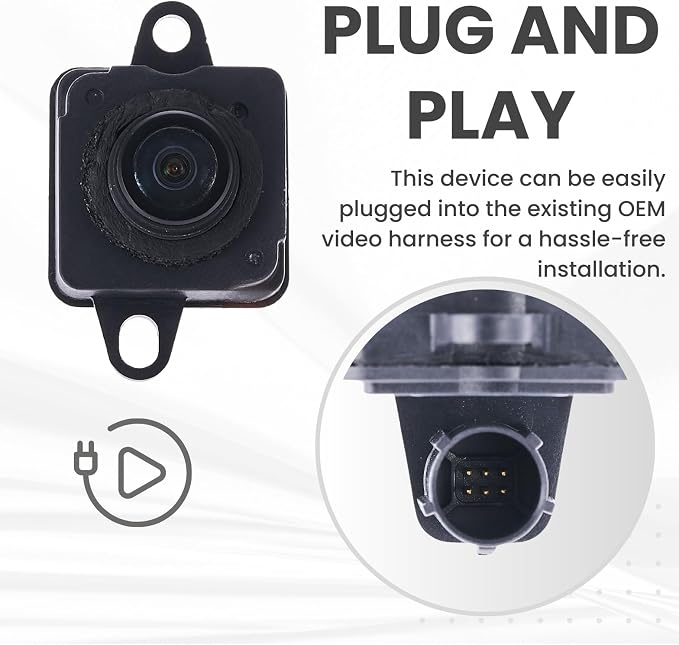 Backup Camera Replaces for 2015 2016 2017 RAM PROMASTER City Cargo Van/PROMASTER City Passenger Van Left Side View OE Part # 68334451AA 68311544AA 68263903AA