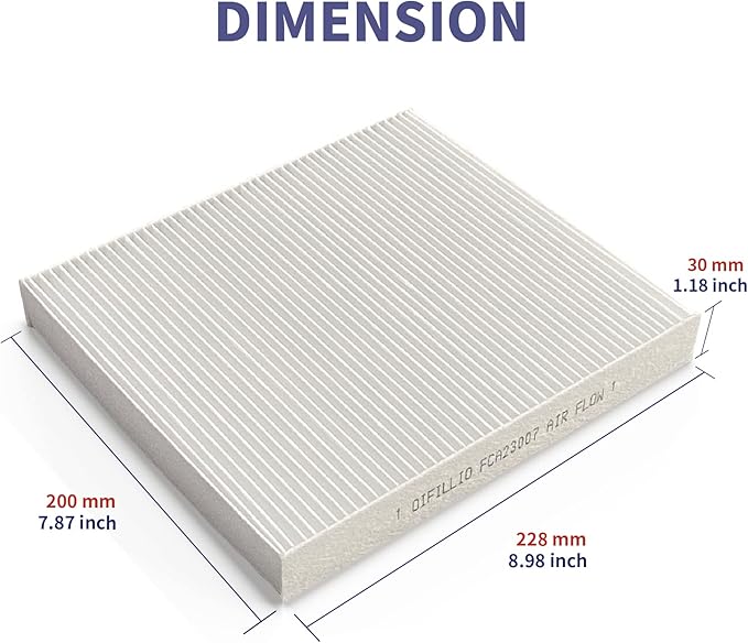 OIFILLIO Cabin Air Filter for Kenworth T660 T680 T800 T880 Peterbilt 579 567 Trucks Replaces X1987001, AF55839, P640110, PA30093, 4070948C1, 24479 with Spongy Electrostatic Fibers 4pcs