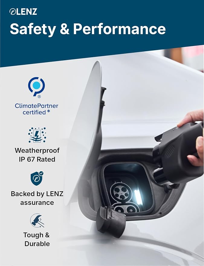 LENZ NACS to CCS Electric Vehicle Adapter for Superchargers – Charge CCS1 EVs at Tesla NACS Supercharger Stations, 500A 1000V - Compliant and UL 2252 SGS Certified