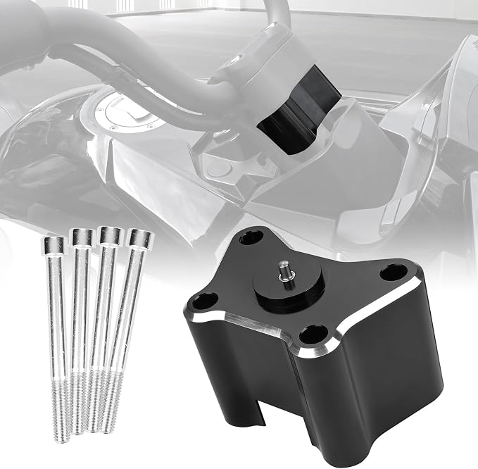 2 Inch Adjustable Aluminum Handlebar Riser Kit, Handle Bar Height Extension Relocator Clamps Compatible With Can-Am Spyder F3 F3-T F3-LTD 2015-2026 & Spyder RT 2020-2026 Accessories