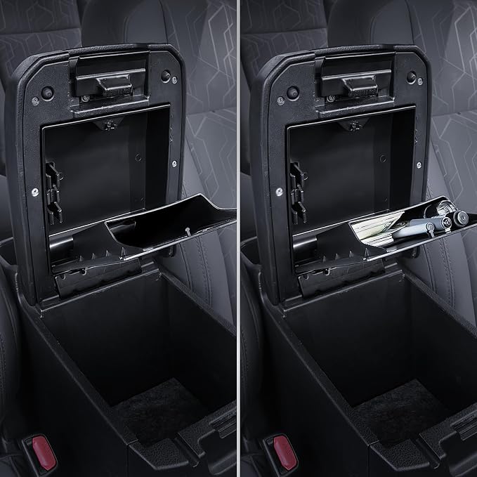 Carlimeki Center Console Organizer (3-piece set) for Tacoma 2016-2023 - for Tacoma Accessories