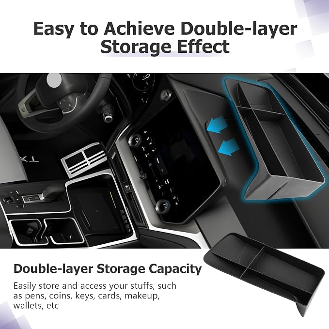 2026 Lexus TX350 Accessories - Compatible with Lexus 2024 2025 2026 TX TX350/TX500h/TX500h+ Accessories Dashboard Storage Tray 14-inch Behind Screen Organizer Center Console Display Box Dash Tray