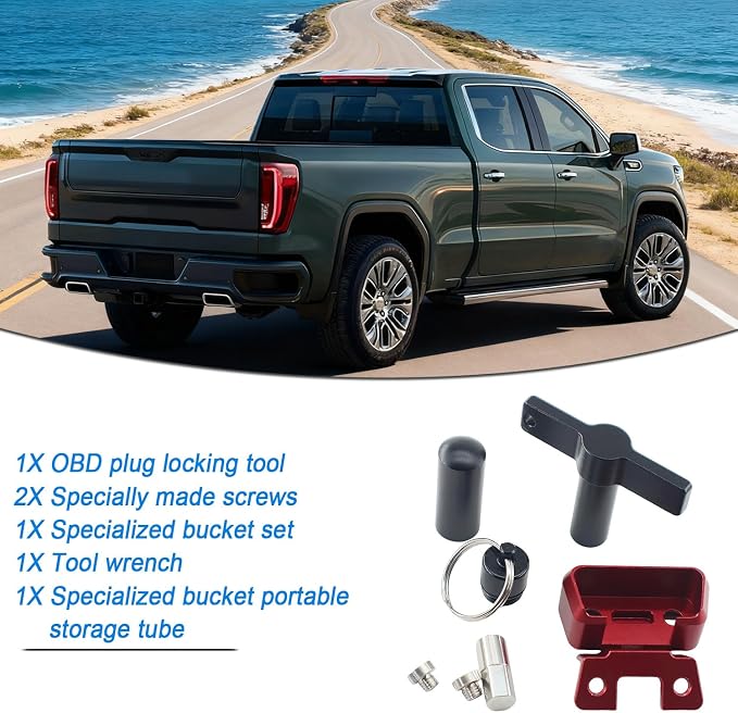 OBD Port Anti-Theft Lockout Tool Aluminum OBD Port Protector - GM Models ONLY