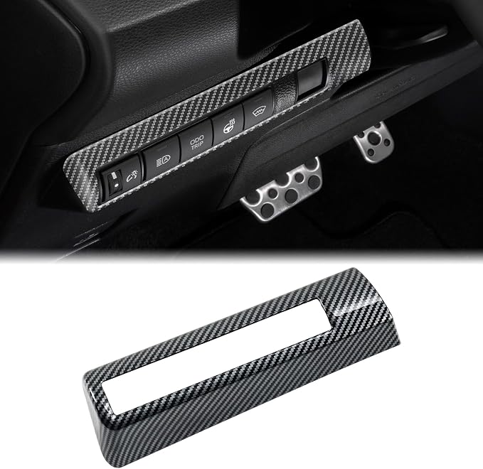 Carbon Fiber Headlight Switch Buttons Panel Cover Compatible with Toyota Corolla 2020–2026 & Corolla Hatchback 2019–2026
