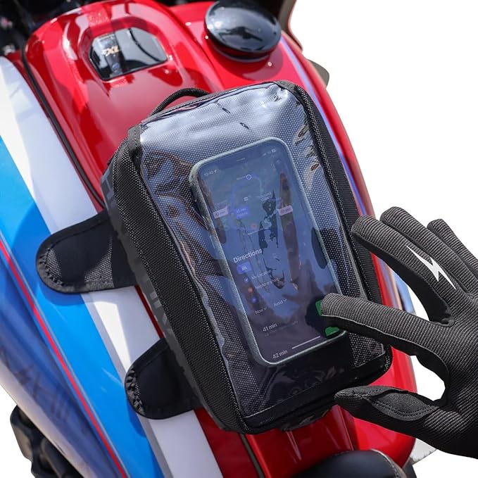 Thrashin Supply 3.5L Black Magnetic Tank Bag (TSB-0017)