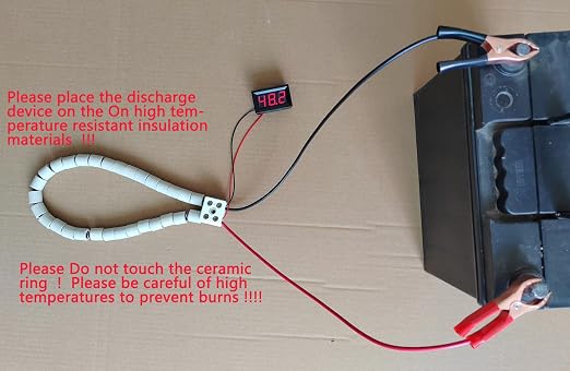 48 Volt 10A Golf cart Battery Load Tester 48v Discharger Device Battery Discharge Resistor Diagnostic Test & Measurement Tools Equipment Resistance Electric Furnace Wire (48V10A 480W)