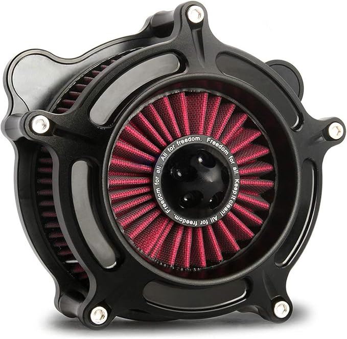 For harley air cleaner filter Sportster Softail Touring street road king glide Dyna for harley davidson air intake filters (OPS Black - Red Filter, B-For Softail/Dyna 93-15 ，Touring 01-07)