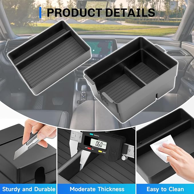 SXCY 2-Layer for 2026 Lexus TX Center Console Organizer Tray for 2024 2025 2026 Lexus TX Accessories Center Console Tray 2026 Lexus TX Armrest Console Organizer Tray