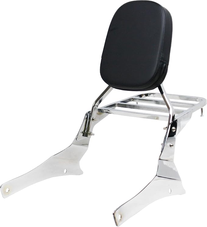YHMOTO Passenger Backrest Sissy Bar with Luggage Rack for Suzuki Volusia VL800 2001-2011 Boulevard C50 2005-2011 Boulevard M50 2005-2008