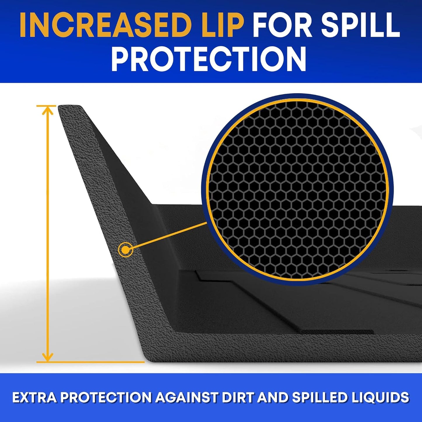 Premium Cargo Liner for Mercedes-Benz GLE 2016-2019 - 100% Protection - Custom Fit Car Trunk Mat - All-Season Black Cargo Mat - 3D Shaped Laser Measured Trunk Liners for Mercedes-Benz ML 2012-2015