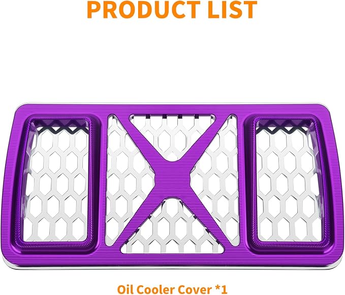 Radiator Guard Grille Oil Cooler Cover Fit For Harley Touring Road King Street Glide Electra Glide Ultra Limited 2023.5-2025 Purple