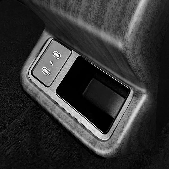 Rear Air Conditioning Vent Outlet Cover Trim Compatible with Kia K4 2025-2026 Accessories (Wood Grain)